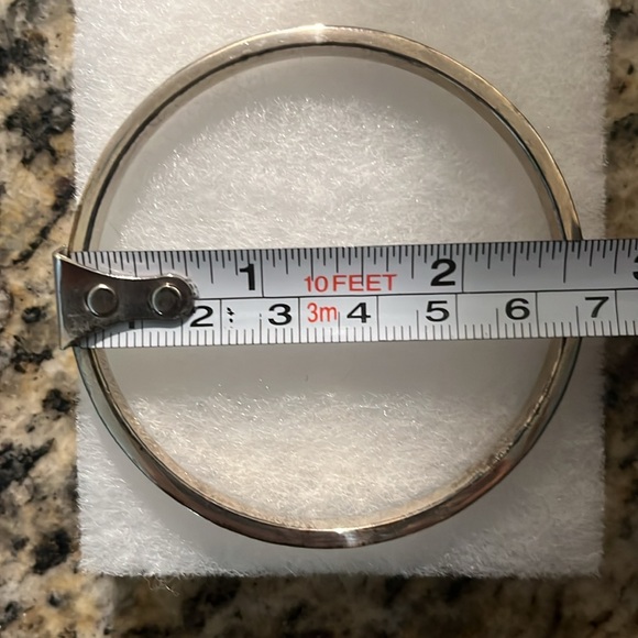 Tiffany &Co.sterling Silver Notes Script Bangle - Picture 9 of 9